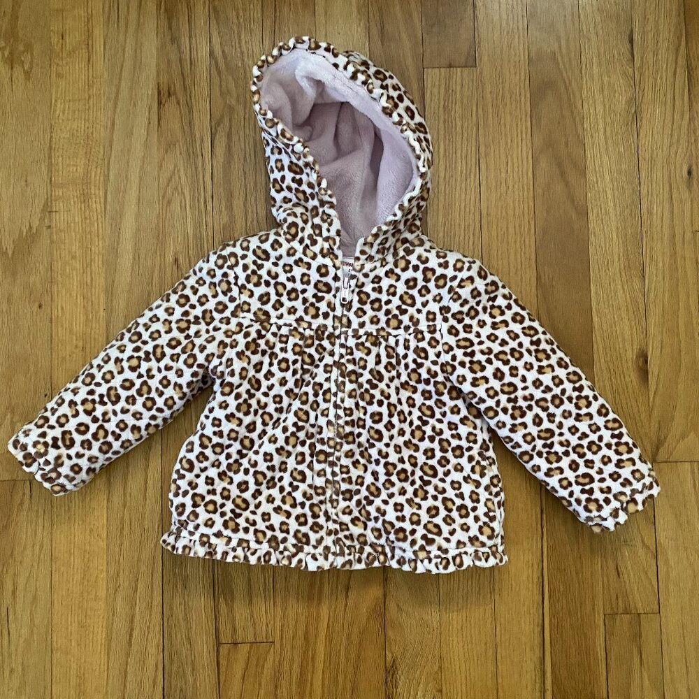 EUC Girls Gymboree Leopard Print Coat SZ 2T